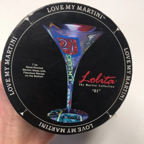 Lolita 7oz “21” Martini Glass NWT - Picture 5 of 6